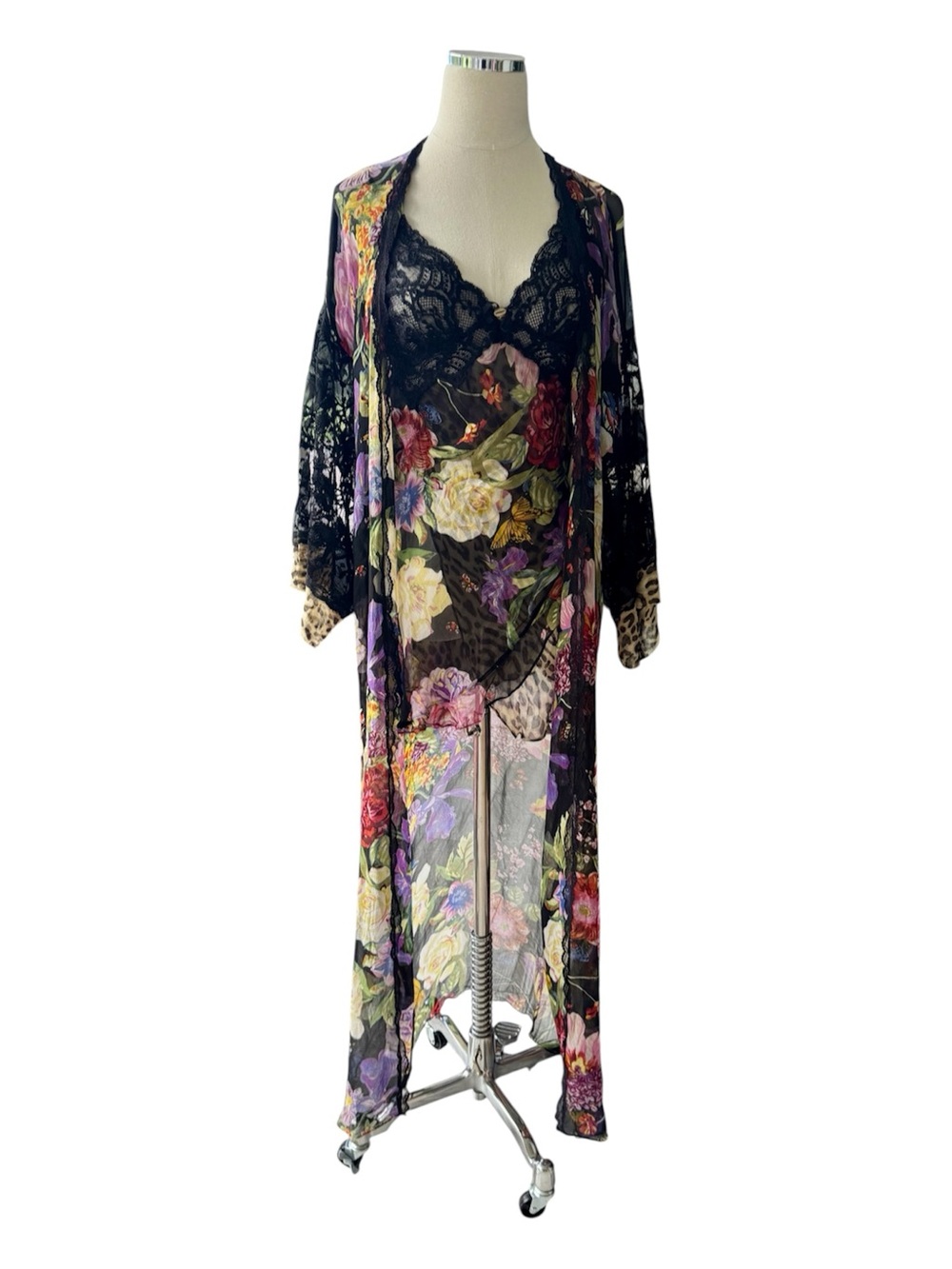 Vintage Jonquil by Diane Samandi for Neiman Marcus 100% Silk 2-Piece Set - Picture 2 of 14